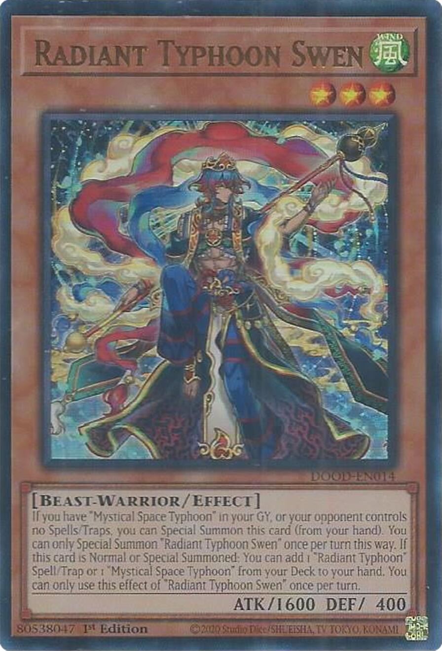 Radiant Typhoon Swen [DOOD-EN014] Ultra Rare | Black Swamp Games