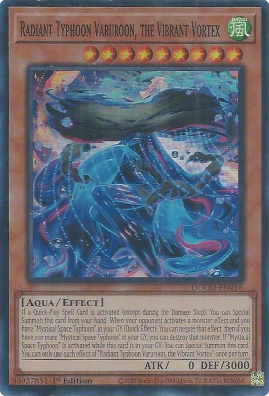 Radiant Typhoon Varuroon, the Vibrant Vortex [DOOD-EN016] Super Rare | Black Swamp Games