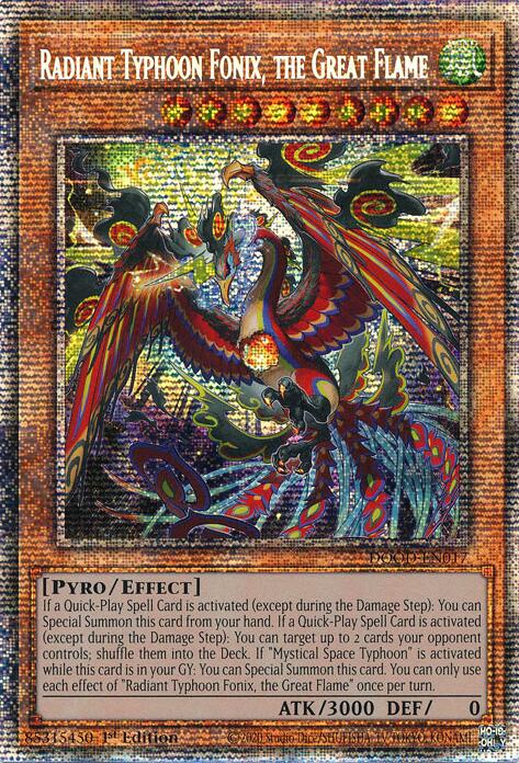 Radiant Typhoon Fonix, the Great Flame (Starlight Rare) [DOOD-EN017] Starlight Rare | Black Swamp Games