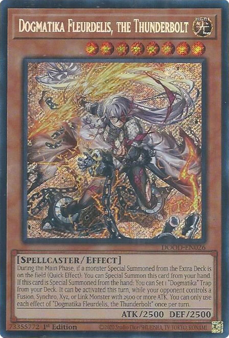 Dogmatika Fleurdelis, the Thunderbolt [DOOD-EN026] Secret Rare | Black Swamp Games