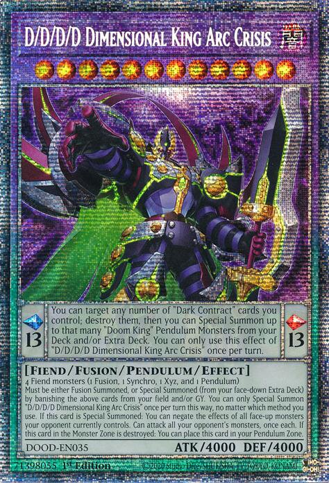 D/D/D/D Dimensional King Arc Crisis (Starlight Rare) [DOOD-EN035] Starlight Rare | Black Swamp Games