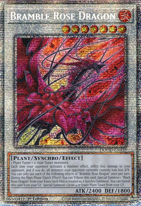 Bramble Rose Dragon (Starlight Rare) [DOOD-EN039] Starlight Rare | Black Swamp Games