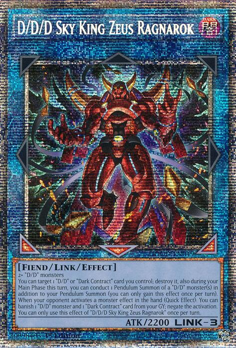 D/D/D Sky King Zeus Ragnarok (Starlight Rare) [DOOD-EN049] Starlight Rare | Black Swamp Games