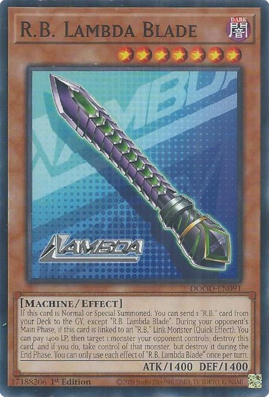 R.B. Lambda Blade [DOOD-EN091] Common | Black Swamp Games