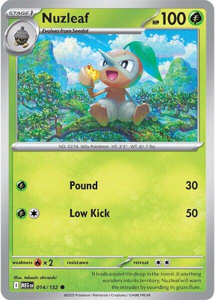 Nuzleaf (014/132) [Mega Evolution: Base Set] | Black Swamp Games