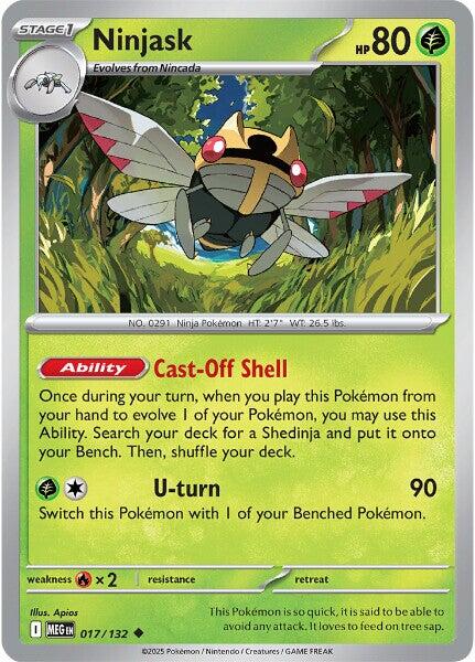 Ninjask (017/132) [Mega Evolutions: Base Set] | Black Swamp Games