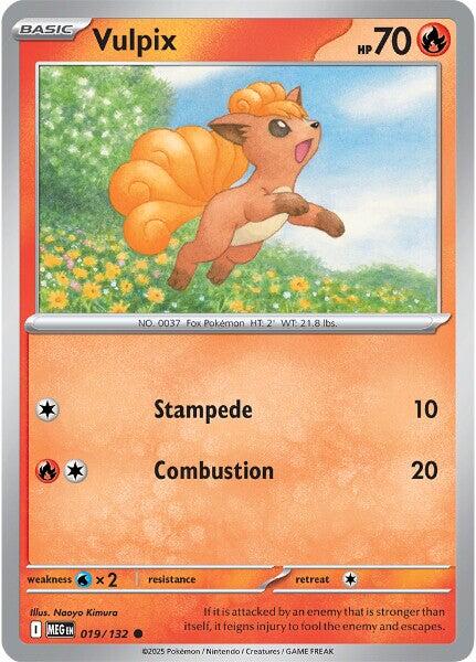 Vulpix (019/132) [Mega Evolutions: Base Set] | Black Swamp Games