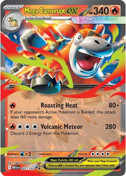 Mega Camerupt ex (022/132) [Mega Evolutions: Base Set] | Black Swamp Games