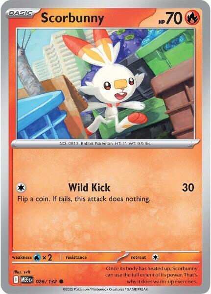 Scorbunny (026/132) [Mega Evolution: Base Set] | Black Swamp Games