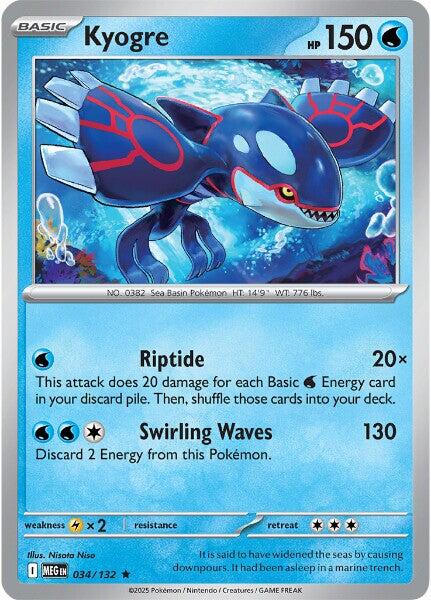 Kyogre (034/132) [Mega Evolutions: Base Set] | Black Swamp Games