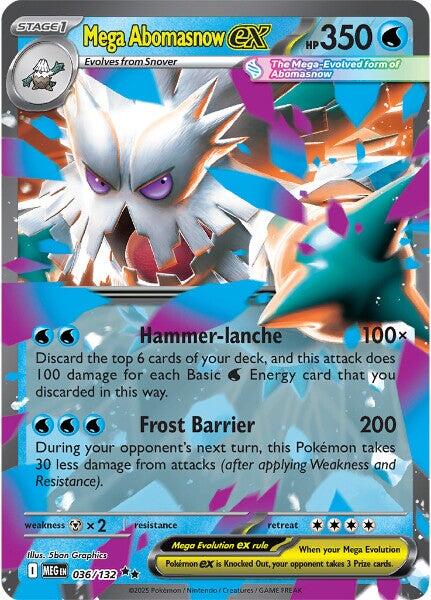 Mega Abomasnow ex (036/132) [Mega Evolutions: Base Set] | Black Swamp Games