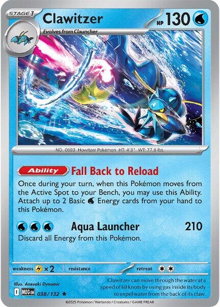 Clawitzer (038/132) [Mega Evolution: Base Set] | Black Swamp Games