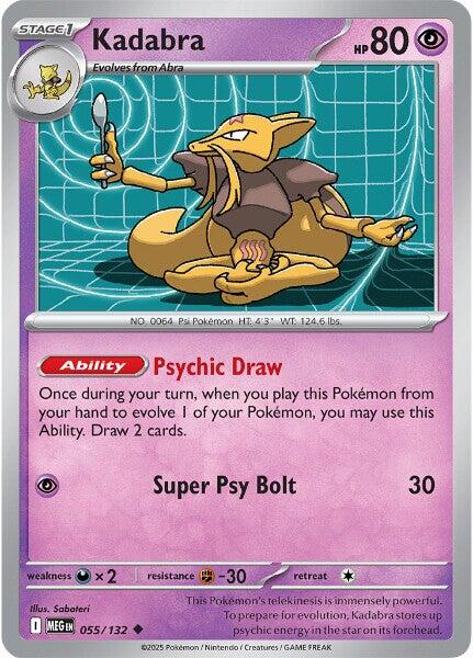 Kadabra (055/132) [Mega Evolutions: Base Set] | Black Swamp Games