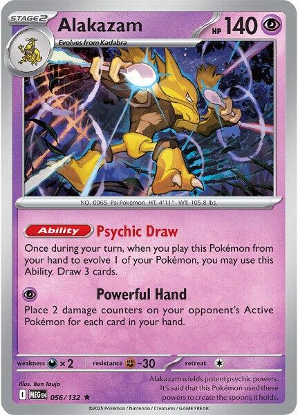 Alakazam (056/132) [Mega Evolutions: Base Set] | Black Swamp Games