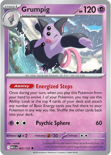 Grumpig (063/132) [Mega Evolution: Base Set] | Black Swamp Games