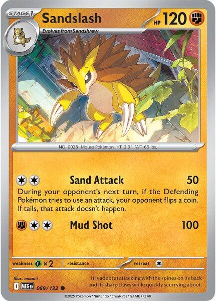 Sandslash (069/132) [Mega Evolution: Base Set] | Black Swamp Games