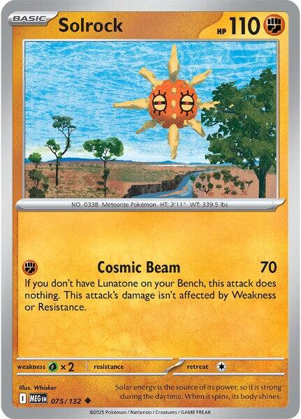 Solrock (075/132) [Mega Evolutions: Base Set] | Black Swamp Games