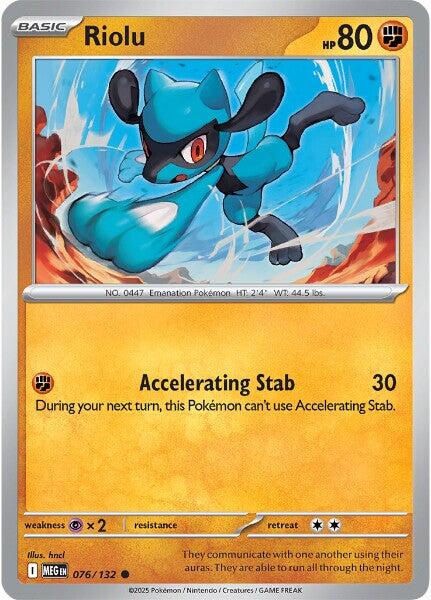 Riolu (076/132) [Mega Evolutions: Base Set] | Black Swamp Games