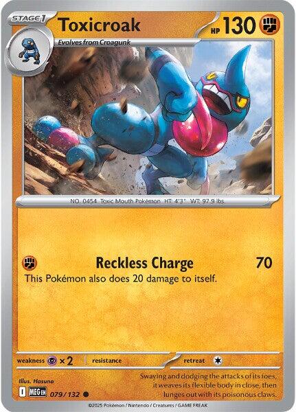 Toxicroak (079/132) [Mega Evolutions: Base Set] | Black Swamp Games