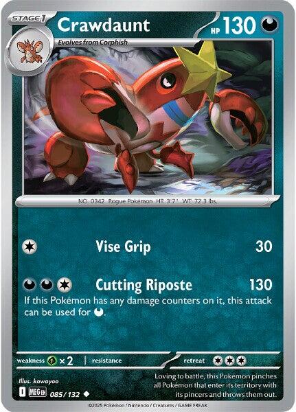 Crawdaunt (085/132) [Mega Evolution: Base Set] | Black Swamp Games