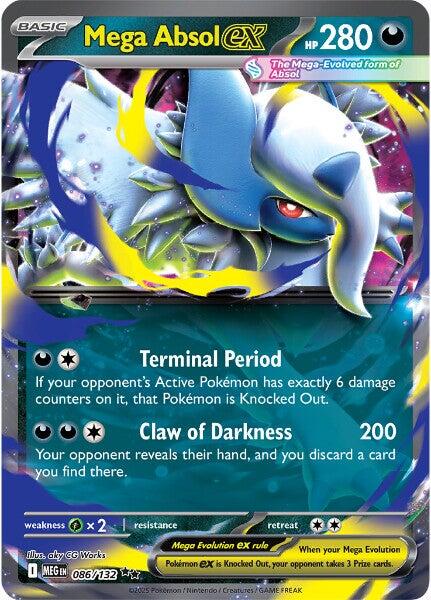 Mega Absol ex (086/132) [Mega Evolution: Base Set] | Black Swamp Games