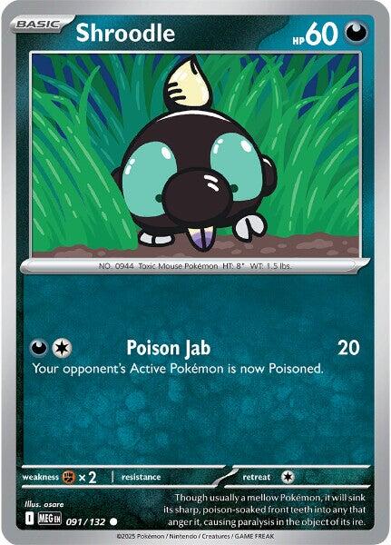 Shroodle (091/132) [Mega Evolutions: Base Set] | Black Swamp Games