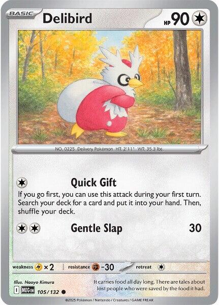 Delibird (105/132) [Mega Evolutions: Base Set] | Black Swamp Games