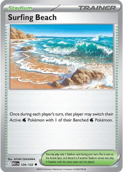 Surfing Beach (129/132) [Mega Evolutions: Base Set] | Black Swamp Games