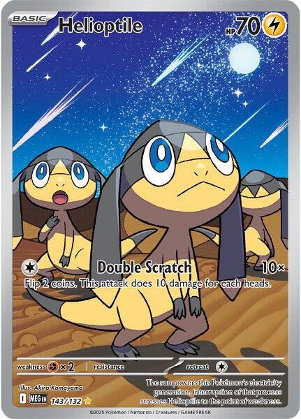 Helioptile (143/132) [Mega Evolutions: Base Set] | Black Swamp Games