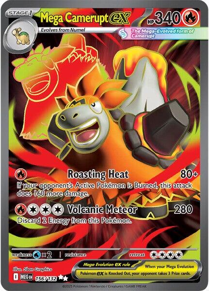 Mega Camerupt ex (156/132) [Mega Evolutions: Base Set] | Black Swamp Games