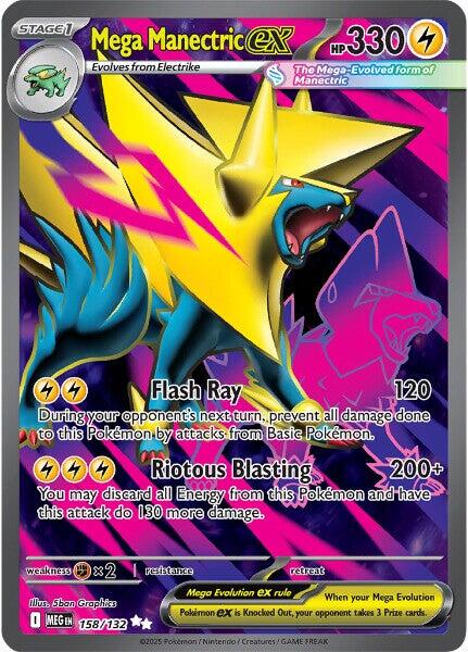 Mega Manectric ex (158/132) [Mega Evolutions: Base Set] | Black Swamp Games