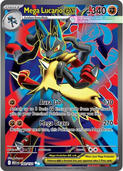 Mega Lucario ex (160/132) [Mega Evolutions: Base Set] | Black Swamp Games