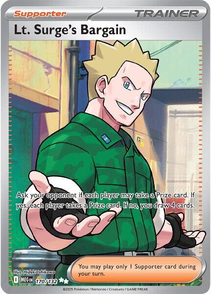 Lt. Surge's Bargain (170/132) [Mega Evolutions: Base Set] | Black Swamp Games