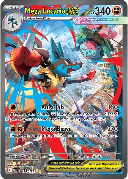 Mega Lucario ex (179/132) [Mega Evolutions: Base Set] | Black Swamp Games