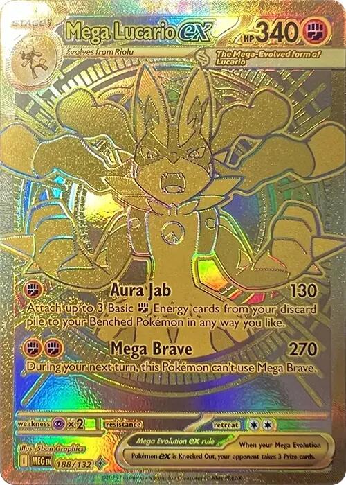 Mega Lucario ex (188/132) [Mega Evolutions: Base Set] | Black Swamp Games