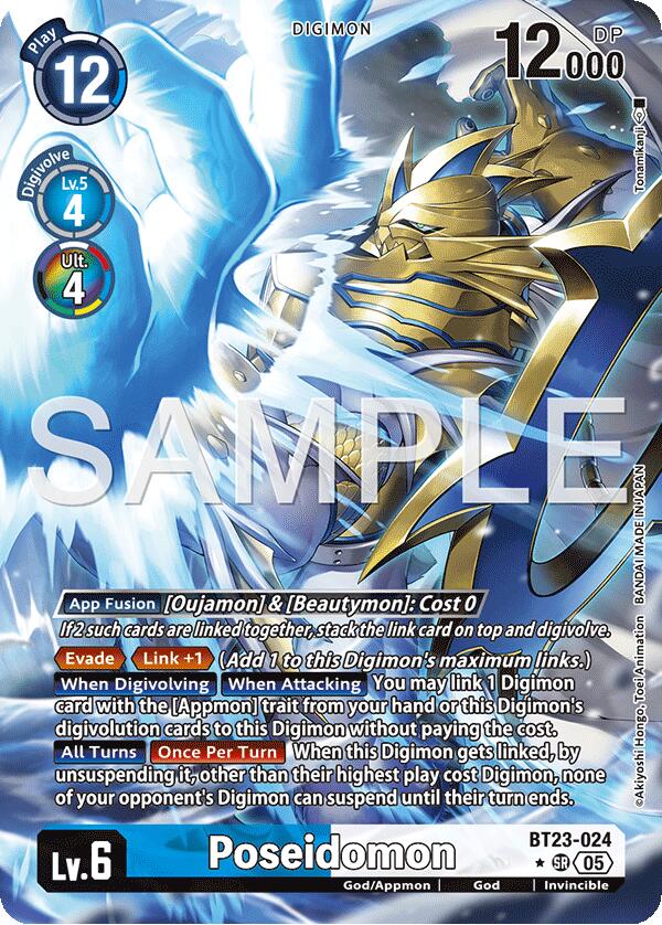 Poseidomon [BT23-024] (Alternate Art) [Hackers' Slumber] | Black Swamp Games