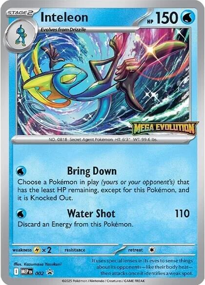 Inteleon (002) [Mega Evolutions Promo] | Black Swamp Games