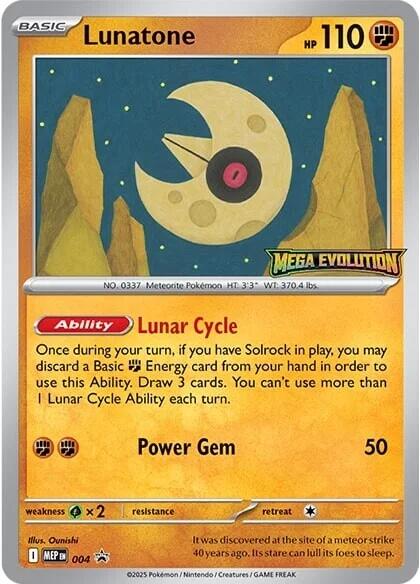Lunatone (004) [Mega Evolutions Promo] | Black Swamp Games