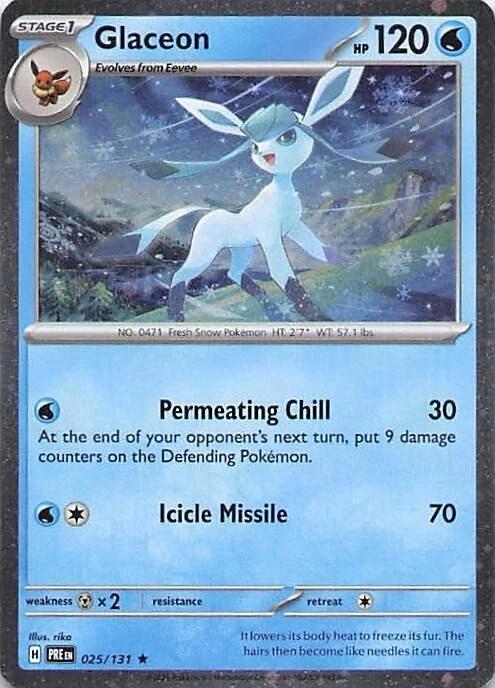 Glaceon (025/131) (Cosmos Holo) [Miscellaneous Cards] | Black Swamp Games