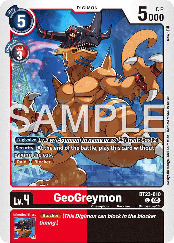 GeoGreymon [BT23-010] [Hackers' Slumber] | Black Swamp Games