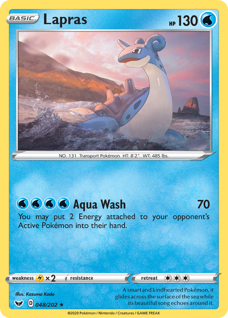 Lapras (048/202) [Sword & Shield: Base Set] | Black Swamp Games