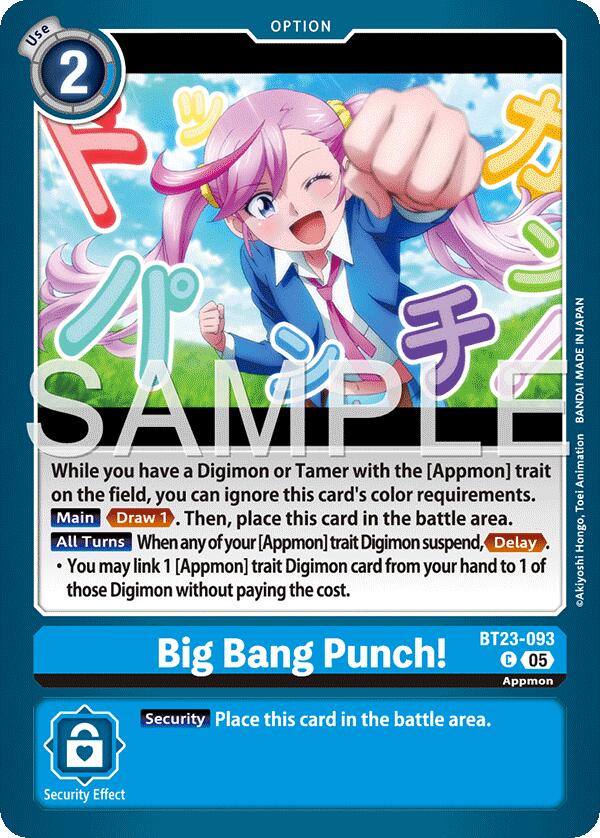 Big Bang Punch! [BT23-093] [Hackers' Slumber] | Black Swamp Games