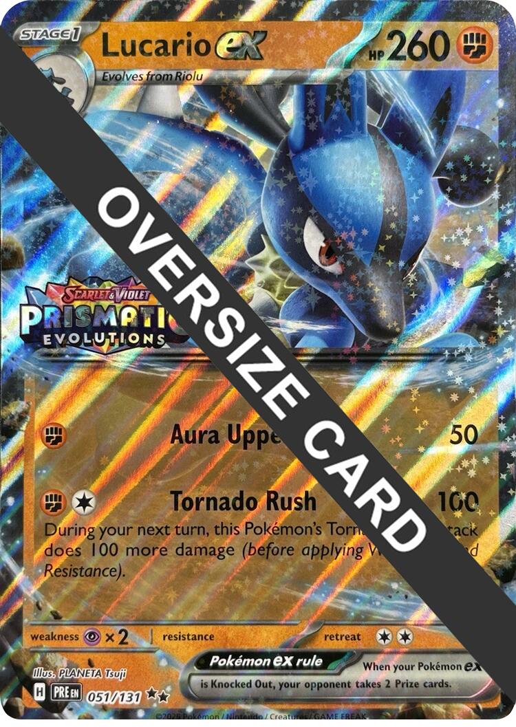 Lucario ex (051/131) (Prismatic Evolutions Stamp) [Scarlet & Violet: Prismatic Evolutions] | Black Swamp Games