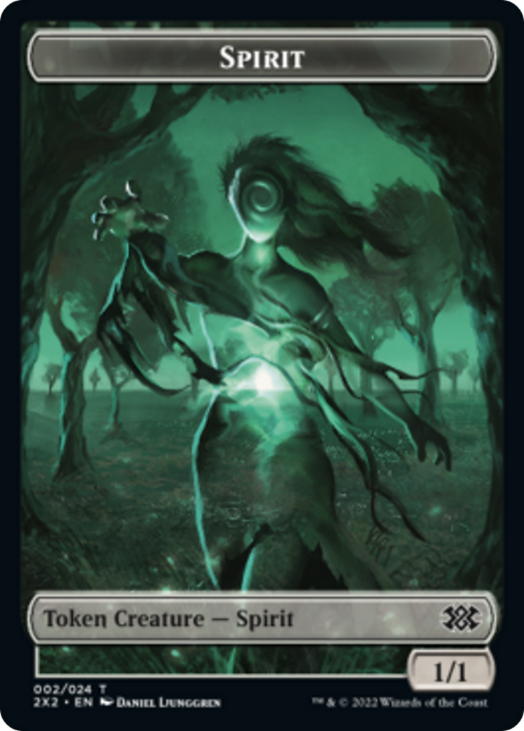Cat Dragon // Spirit (002) Double-Sided Token [Double Masters 2022 Tokens] | Black Swamp Games