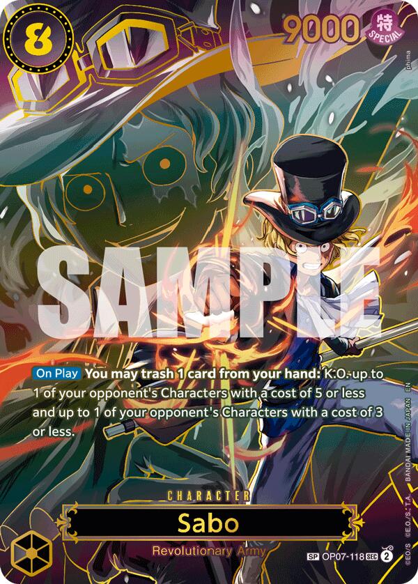 Sabo (OP07-118) (SP) [Carrying On His Will] | Black Swamp Games