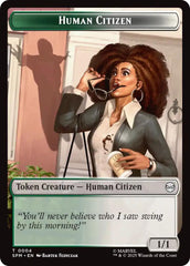 Human Citizen // Treasure Double-Sided Token [Marvel's Spider-Man Tokens] | Black Swamp Games