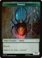 Spider // Treasure Double-Sided Token [Marvel's Spider-Man Tokens] | Black Swamp Games
