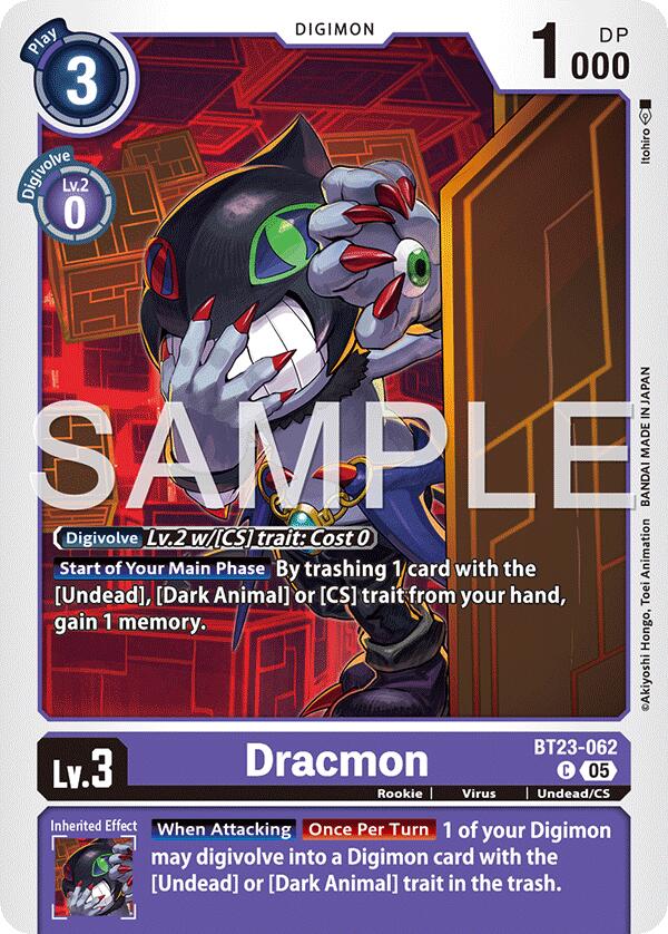 Dracmon [BT23-062] [Hackers' Slumber] | Black Swamp Games