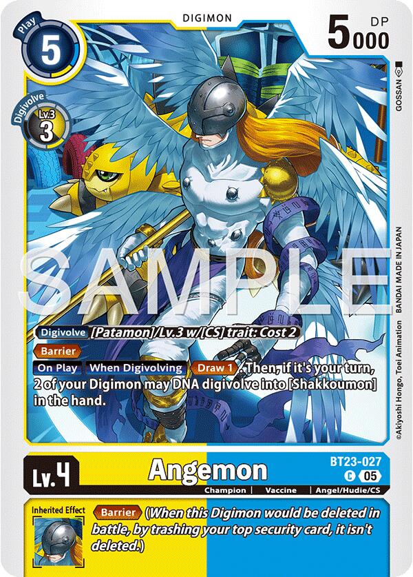 Angemon [BT23-027] [Hackers' Slumber] | Black Swamp Games