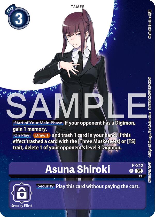 Asuna Shiroki [P-212] (Hacker's Slumber Box Promotion Pack) [Promotional Cards] | Black Swamp Games